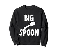 Grande cuillère avant et arrière - Petite cuillère amusante Sweatshirt