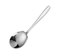 Grande cuillère de cuisine - Évite de se pencher sous le poids, outil de cuisine en acier inoxydable, taille 22 cm x 6,5 cm + bol large peu profond, acier certifié de qualité alimentaire - pour les