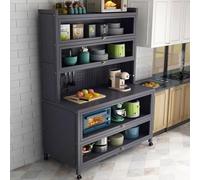 Grande cuisine Credenza, étagère ouverte pour salle à manger et salon, meuble de rangement élégant pour vaisselle, plusieurs designs disponibles, meubles de maison modernes