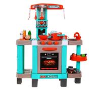 Grande cuisine pour enfants, brûleurs interactifs 3+, lumières, bruits, casseroles, repas factices