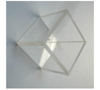 Grande cuvette de fluorescence à quartz de précision entièrement fondue - Chemin lumineux de 20 mm, volume de 6,0 ml, 4 fenêtres transparentes