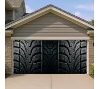 Grande décoration de porte de garage à thème automatique, idéale pour les amateurs de voitures, utilisation en extérieur et en intérieur, 397 x 180 cm