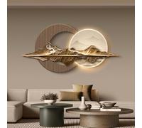 Grande décoration murale 3D représentant un paysage,Sculpture décorative 3D avec éclairage LED,Applique décorative pour entrée et couloir,Idéal pour les chambres,salons(C,120*60cm/47.2*23.6in)