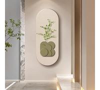 Grande décoration Murale pour Salon, Peinture 3D en grès, Applique Murale Simple avec Simulation de Plante pour Salle à Manger, Bureau et Restaurant