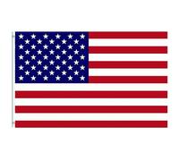 Grande Drapeau Amérique 90x150cm,Double Face Drapeaux Amérique Mat Polyester et Personnalisable,avec Oeillet Métalliques Couture,pour Oktoberfest Événements Sportifs,Décoratifs d'extérieur
