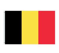 Grande Drapeau Belgique 90x150cm,Double Face Drapeaux Belgique Mat Polyester et Personnalisable,avec Oeillet Métalliques Couture,pour Oktoberfest Événements Sportifs,Décoratifs d'extérieur