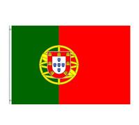 Grande Drapeau Portugal 90x150cm,Double Face Drapeaux Portugal Mat Polyester et Personnalisable,avec Oeillet Métalliques Couture,pour Oktoberfest Événements Sportifs,Décoratifs d'extérieur