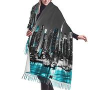 Grande écharpe pashmina en cachemire pour danseuse de ballet - Doux et chaud - Cadeau pour homme et femme, Peintures de New York, taille unique
