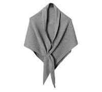 Grande écharpe pour femme - Grand châle pour femme, triangle de couleur unie, accessoires pour cou, soirée, festival social, voyage, plage, mariage, Noël, automne, bureau, Gris clair, Refer to