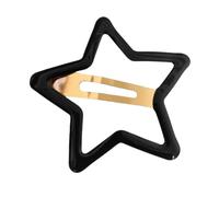 Grande épingle à cheveux en forme d'étoile cassée avec pentagramme et étoile à cinq pointes Z7Z1 Pince à cheveux simple colorée BB