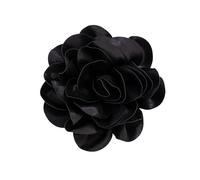 Grande épingle à fleur élégante Beau tissu Lappel Pin délicat Broche Bijoux pour le travail et les affaires Rose Boutonnière avec clip sécurisé, taille unique, Comme décrit