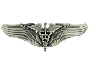 Grande épinglette avec ailes de chirurgien de l'armée aérienne des États-Unis de l'USAF de la Seconde Guerre mondiale 7,6 cm