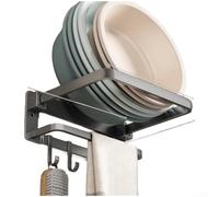 Grande étagère de rangement pliable pour lavabo 28 cm | Design pliable, économise de l'espace, ventouses puissantes, pas de perçage nécessaire, s'adapte à la plupart des lavabos