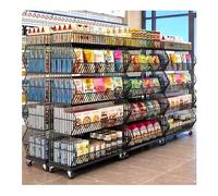 Grande Étagère De Supermarché Commercial, Organisateur De Collations Au Bureau, Unité De Rayonnage De Magasin De Supermarché, pour Stand De Concession De Cinéma Maison ( Couleur : Zwart , Taille : 41x