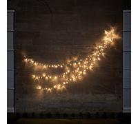 Lights4fun Grande Étoile Filante Lumineuse à 160 LED Bicolores avec Minuterie Déco de Noël pour Intérieur et Extérieur