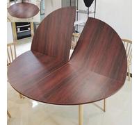 Grande extension de table ronde pliable - 120 cm - Table pliante d'extérieur en teck polyvalente de rechange pour événements, fêtes et utilisation temporaire