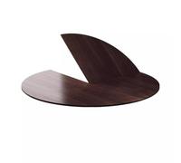 Grande extension temporaire de table ronde pliable en bois pour cuisine, salle à manger, café, terrasse - 150 cm - Table de rechange en noyer