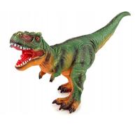 Grande figurine de dinosaure Tyrannosaurus Rex vert et orange argile 60 cm de long