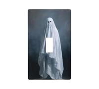 Grande figurine fantôme en robes blanches - Plaque murale décorative à bascule unique pour cuisine, ferme, chambre à coucher, salle de bain