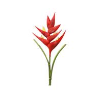 Grande fleur d'hélicie artificielle de 86 cm,1 tige de 7 pétales de fleurs artificielles fleurs permanentes,verdure d'intérieur ou d'extérieur pour maison,jardin,véranda,décoration de mariage(rouge)