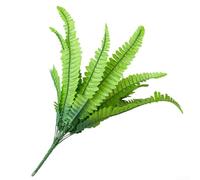 Grande fougère persane artificielle à 18 têtes de ptéridophyte pour mariage, décoration d'intérieur, feuillage vert en plastique de 52 cm de haut, tige pliable pour arrangements floraux et centres de
