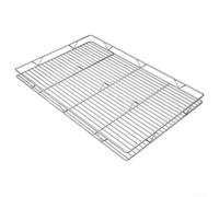 Grande grille de refroidissement pour viande, poisson et légumes - En acier inoxydable - 50 x 40 cm - Grille épaisse - Accessoire de cuisine en plein air
