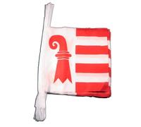 Grande Guirlande 12 drapeaux Suisse Canton Jura - 30 x 45 cm / 8,9 m + Digni®-sticker gratuit