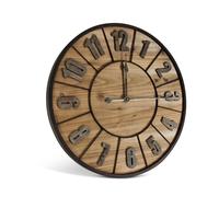 Grande horloge ancienne bois marron -