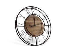 Grande horloge ancienne bois marron -
