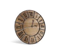 Grande horloge ancienne bois-métal