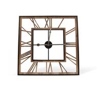 Grande horloge ancienne carré forge fer