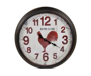 Grande horloge ancienne murale bistro le