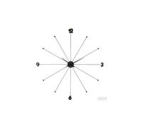 Horloge murale Umbrella noire Kare Design Noir