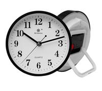 Grande horloge murale à poser ou à suspendre, sans bruit de tic-tac, horloge à quartz, haute précision, blanche moderne, pour cuisine, salon, bureau (noir)