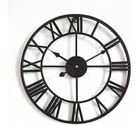 Grande Horloge Murale De Jardin en Fonte Vintage Classique De 50 Cm, Horloge Murale De Jardin Extérieure, Grands Chiffres Romains, Horloge De Jardin en Fer Forgé, Horloge Extérieure Étanche, Face