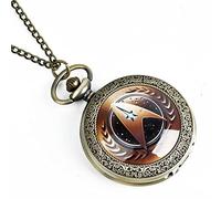 Grande Horloge Murale de Poche avec Fond en Bronze