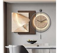 Grande horloge murale décorative avec pendule, fonctionnement silencieux et sans tic-tac, design créatif pour salon et chambre à coucher