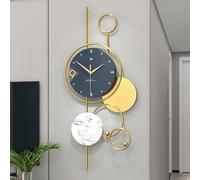 Grande Horloge Murale en métal décorative, décoration de Maison Moderne, horloges murales silencieuses 78 * 38 cm, fonctionnant sur Piles, sans tic-tac, pour Salon, Chambre à Coucher, Bureau, cuisin