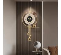Grande horloge murale moderne, montre silencieuse sans tic-tac pour la maison et le bureau, décoration minimaliste en métal pour salon et salle à manger