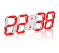 Grande Horloge Murale Numérique, Compte À Rebours/Horloge Led Pour Modes De Minuterie À Intervalles, Horloge En Temps Réel 12/24 Heures, Chronomètre, Télécommande Mobile Sans Fil, Synchronisation Gl