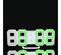 Grande horloge murale numérique LED multifonction avec affichage de l'heure 12h/24h avec fonction alarme et fonction snooze Luminance réglable