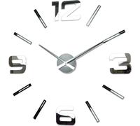 Grande horloge murale XXL acrylique & miroir 100-130cm