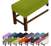 Grande housse de banc rectangulaire anti-rayures, pour protéger chaise, chambre à coucher, salon, cuisine (vert matcha, taille XL : 180-210 cm, l : 35-50 cm, H : 20 cm)