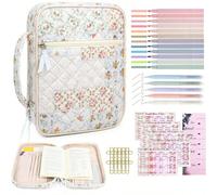 Grande housse de bible multifonctionnelle de 30 cm avec surligneur et onglets - étui à bible avec signets et accessoires d'étude, convient pour les bibles KJV/Version autorisée, pour l'église, les voy