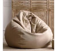 Grande housse de pouf Ecopelle de 1 m, pouf non rempli, parfait pour le salon, la chambre, le jardin, les jeux et les soirées cinéma
