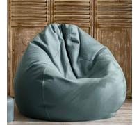 Grande housse de pouf poire de 1 m en cuir écologique non rempli pour chaise de salon d'extérieur, salle de jeux, chambre à coucher, salon, jardin, polyvalent et élégant (couleur)