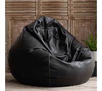 Grande housse de pouf poire de 1 m en cuir écologique non rempli pour salon, chambre à coucher, jardin, parfaite pour les jeux et la relaxation (couleur)