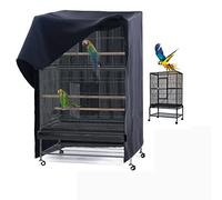Grande housse de protection pour cage à oiseaux, Bonne Nuit Couvre-Oiseaux Couverture de Cage à Oiseaux pour Animaux de Compagnie, 210D Tissu d'Oxford, Lavable, pour intérieur et ext(Size:88*69*120CM)