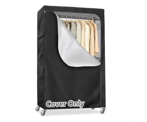 Grande housse de protection pour penderie, sac de protection anti-poussière en tissu Oxford avec fermeture éclair et poches latérales pour le rangement des vêtements (121,9 x 45,7 x 182,9 cm)