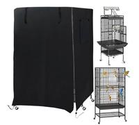 Grande Housse Pour Cage À Oiseaux - Tissu Oxford Occultant 210D, Bloqueur De Lumière, Aide Au Sommeil, Enclos Pour Animaux De Compagnie, Bouclier De Nuit Robuste, Protection De La Vie Privée Respirant